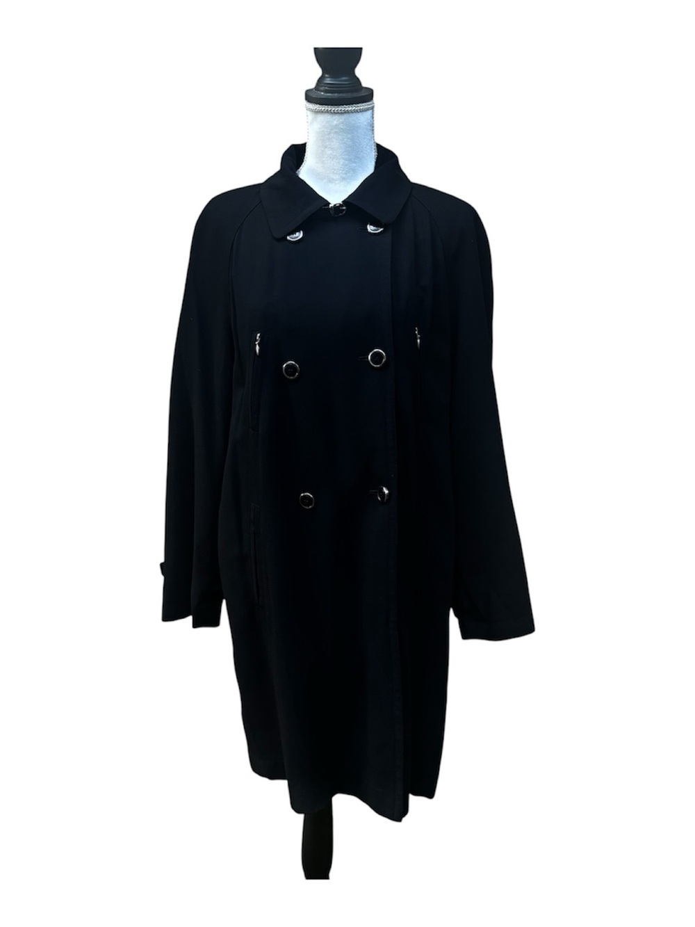 Marisa Minicucci Black Double Breasted Coat Size 8